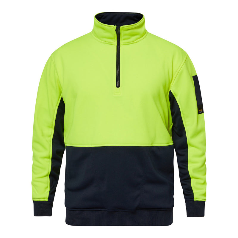 Workcraft Unisex Hivis 1/2 Zip Pullover - WT8012