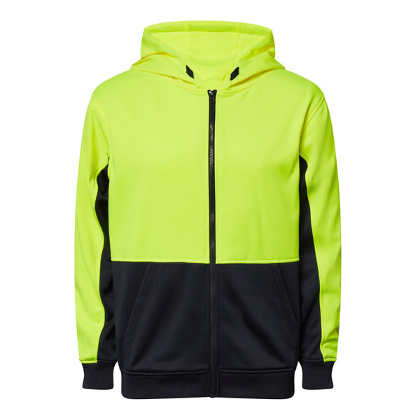 Workcraft Unisex Hivis Hoodie with Zip - WT8017