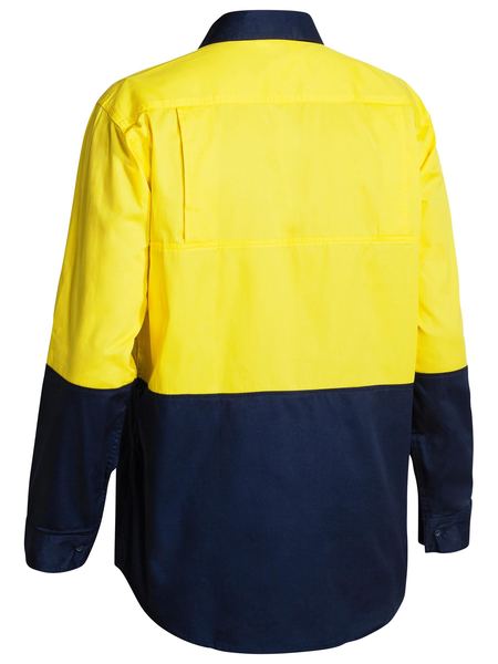 Bisley Hi Vis Cool Lightweight Drill Shirt Long Sleeve - BS6895