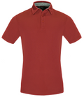 Stencil Kahve Mens Short Sleeve Polo - 1064