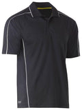 Bisley Cool Mesh Polo With Reflective Piping - BK1425