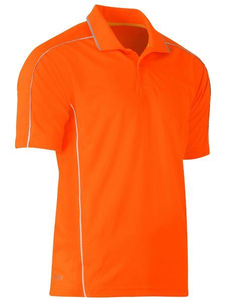 Bisley Cool Mesh Polo With Reflective Piping - BK1425