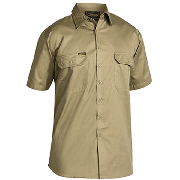 Bisley Cool Lightweight Drill Shirt Short Sleeve - BS1893