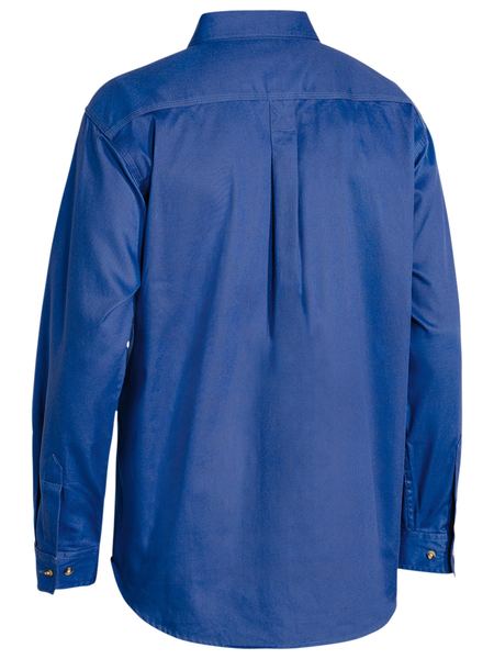 Bisley Closed Front Cotton Drill Shirt Long Sleeve - BSC6433