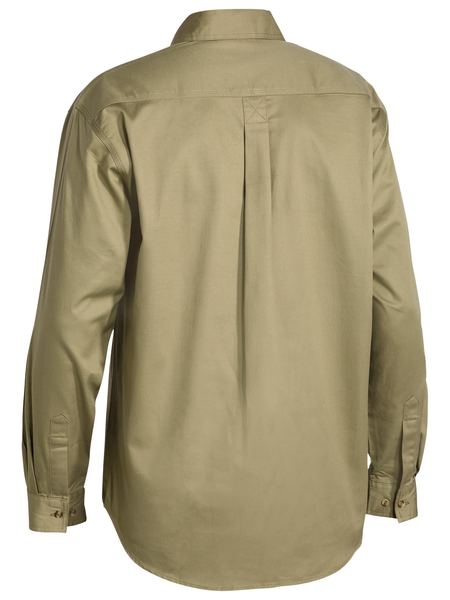 Bisley Closed Front Cotton Drill Shirt Long Sleeve - BSC6433