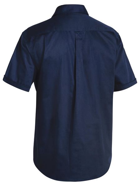 Bisley Closed Front Cotton Drill Shirt Short Sleeve - BSC1433