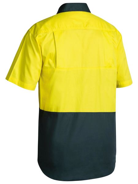 Bisley Hi Vis Cool Lightweight Drill Shirt Short Sleeve - BS1895