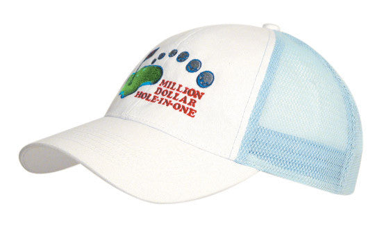 Headwear Brushed Cotton with Mesh Back Cap (packs of 10) - 4181