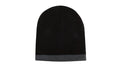 Headwear Roll Down Two Tone Acrylic Beanie Toque Hat (pack of 10) - 4188