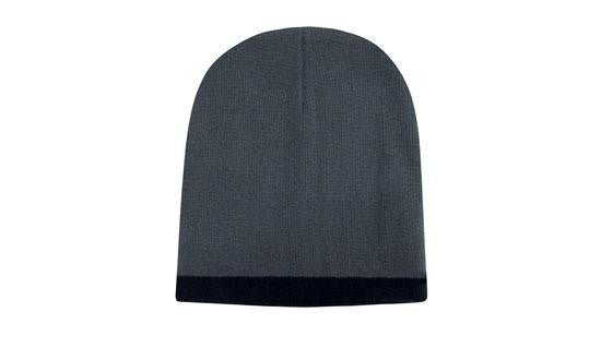 Headwear Roll Down Two Tone Acrylic Beanie Toque Hat (pack of 10) - 4188