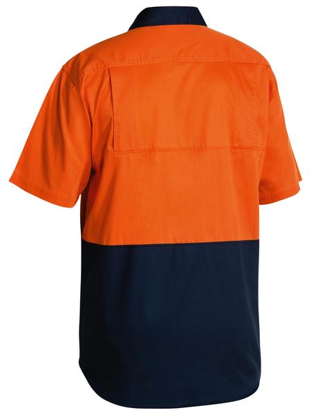 Bisley Hi Vis Cool Lightweight Drill Shirt Short Sleeve - BS1895