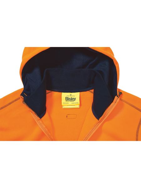 Bisley Hi Vis Zip Front Fleece Hoodie - BK6819