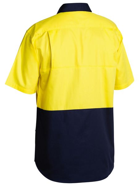 Bisley Hi Vis Cool Lightweight Drill Shirt Short Sleeve - BS1895