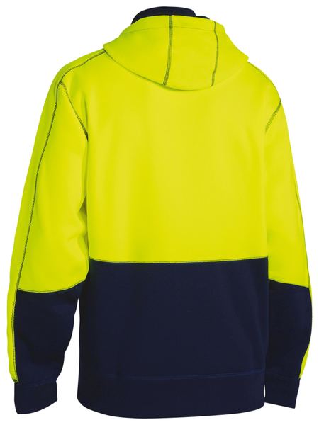 Bisley Hi Vis Zip Front Fleece Hoodie - BK6819