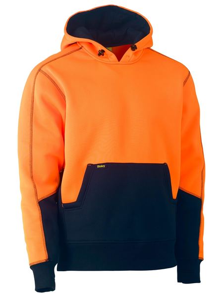 Bisley Hi Vis Fleece Hoodie Pullover - BK6619