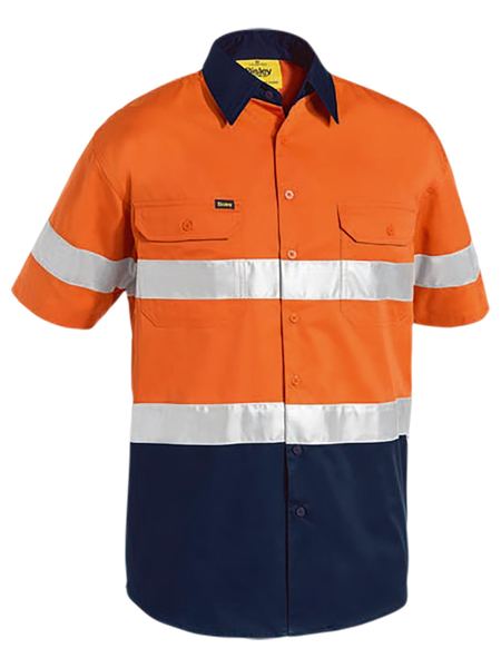 Bisley Taped Hi Vis Cool Lightweight Shirt Short Sleeve - BS1896