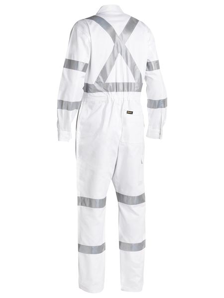 Bisley 3m Taped White Drill Coverall - BC6806T