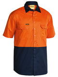 Bisley Hi Vis Cool Lightweight Drill Shirt Short Sleeve - BS1895