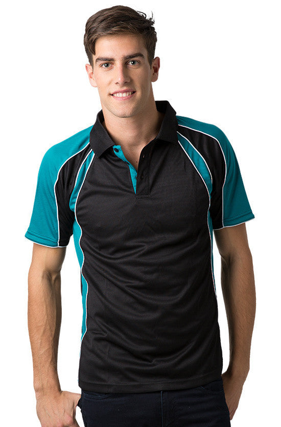 Be Seen Men's Polo Shirt With Contrast Sleeve - The Toucan