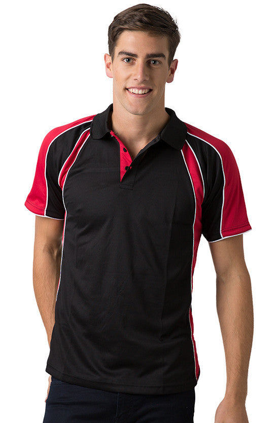 Be Seen Men's Polo Shirt With Contrast Sleeve - The Toucan