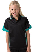 Be Seen Kids Polo Shirt with Striped Collar - BSP16K