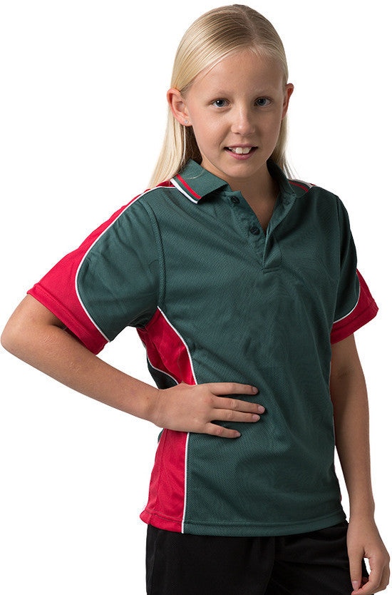 Be Seen Kids Polo Shirt With Striped Collar - BSP16K