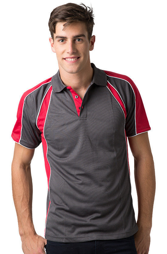 Be Seen Men's Polo Shirt With Contrast Sleeve - The Toucan