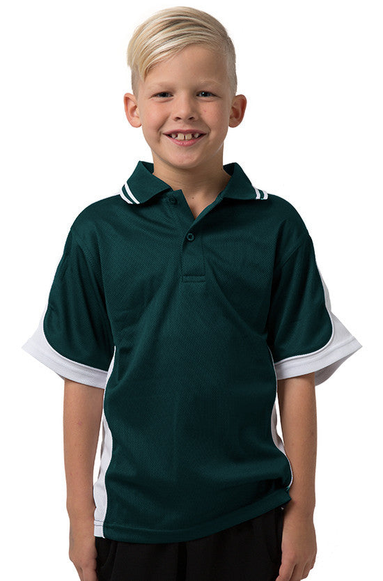 Be Seen Kids Polo Shirt With Striped Collar - BSP16K