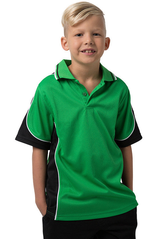 Be Seen Kids Polo Shirt With Striped Collar - BSP16K