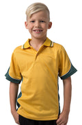 Be Seen Kids Polo Shirt With Striped Collar - BSP16K