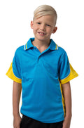 Be Seen Kids Polo Shirt With Striped Collar - BSP16K