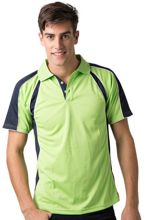 Be Seen Men's Polo Shirt With Contrast Sleeve - The Toucan