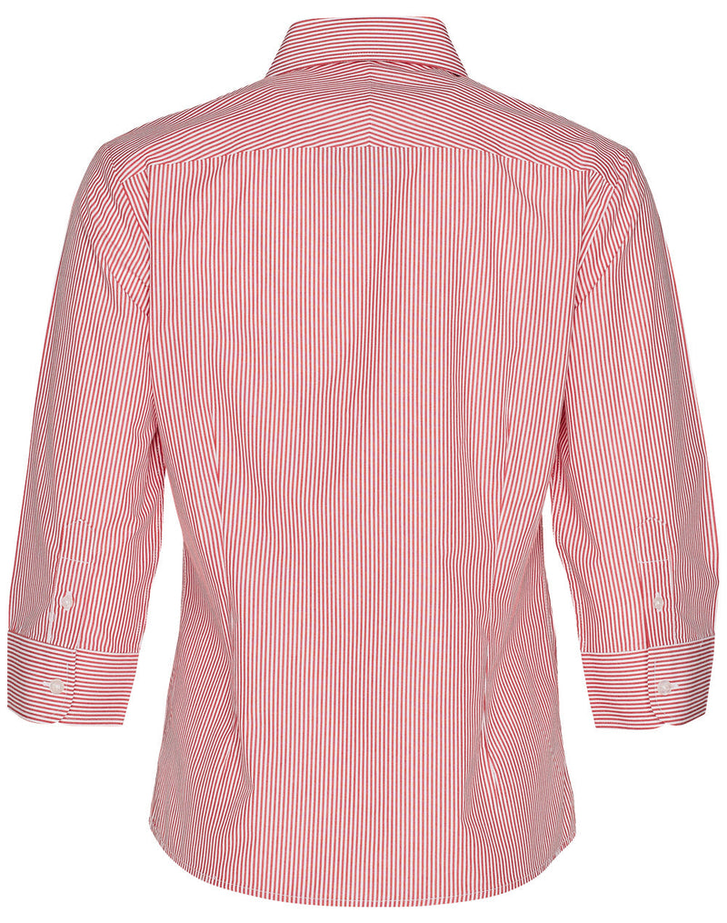 Benchmark Ladies Balance Stripe 3/4 Sleeve Shirt - M8233