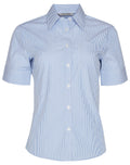 Benchmark Ladies Balance Stripe Short Sleeve Shirt - M8234