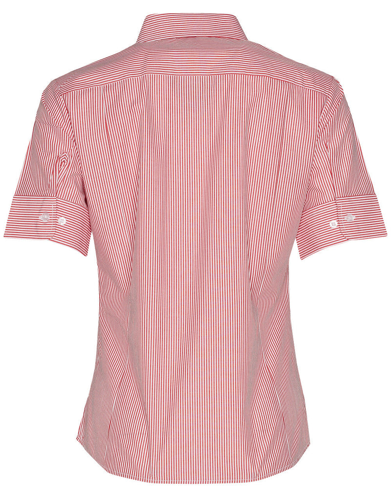 Benchmark Ladies Balance Stripe Short Sleeve Shirt - M8234