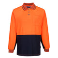 Prime Mover Long Sleeve Cotton Comfort Polo - MP213