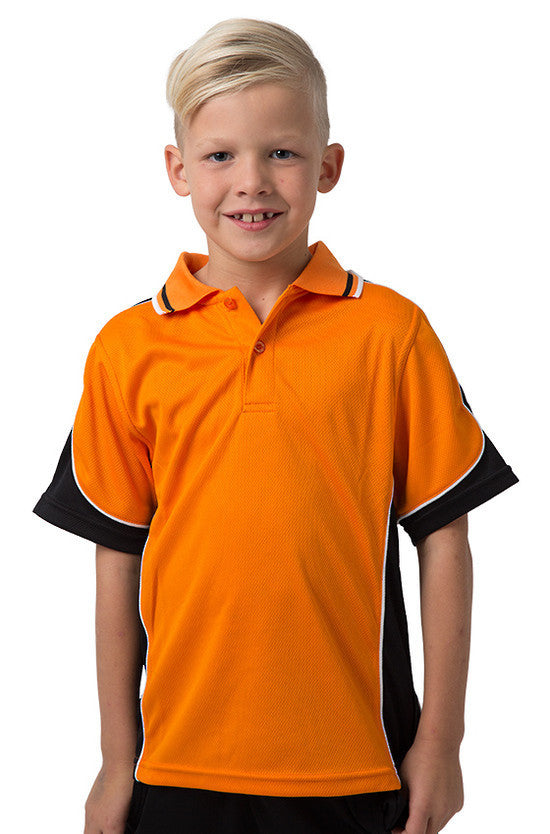 Be Seen Kids Polo Shirt With Striped Collar -BSP16K