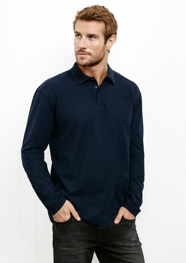 Biz Collection Crew Mens L/S Polo (P400ML)