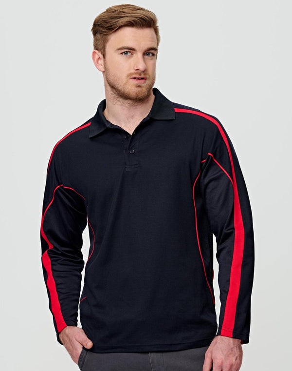 Winning Spirit Men's TrueDry Long sleeve Polo - PS69