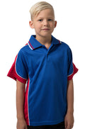 Be Seen Kids Polo Shirt With Striped Collar -BSP16K