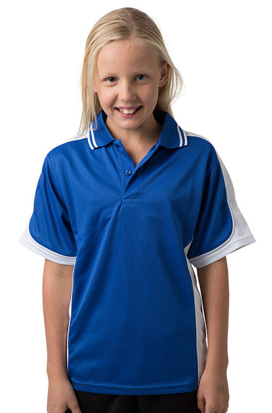 Be Seen Kids Polo Shirt With Striped Collar -BSP16K