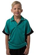 Be Seen Kids Polo Shirt With Striped Collar -BSP16K