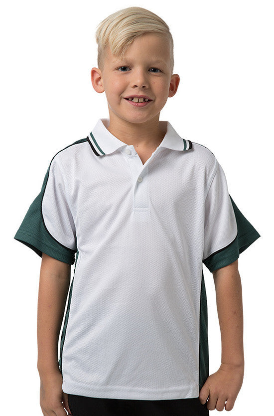 Be Seen Kids Polo Shirt With Striped Collar - BSP16K