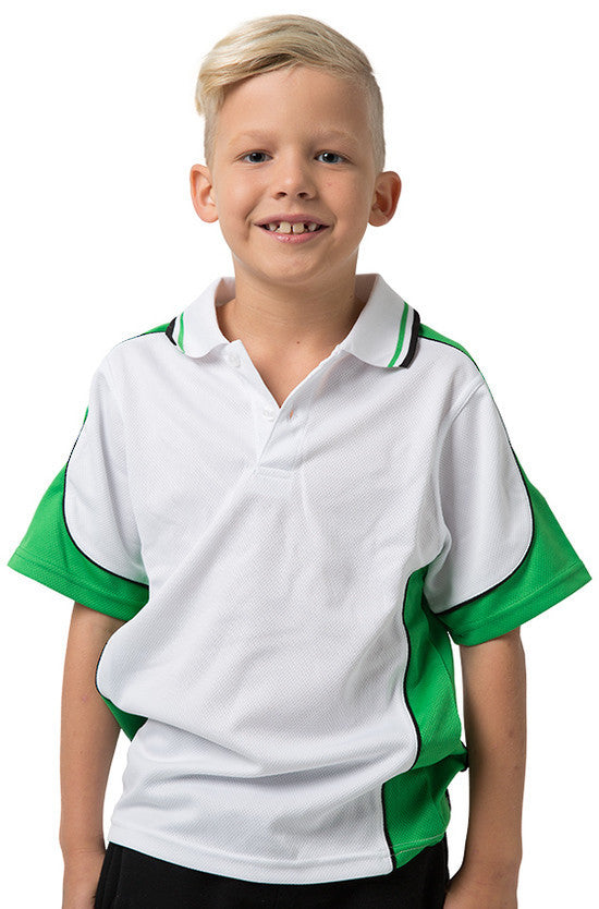 Be Seen Kids Polo Shirt With Striped Collar - BSP16K