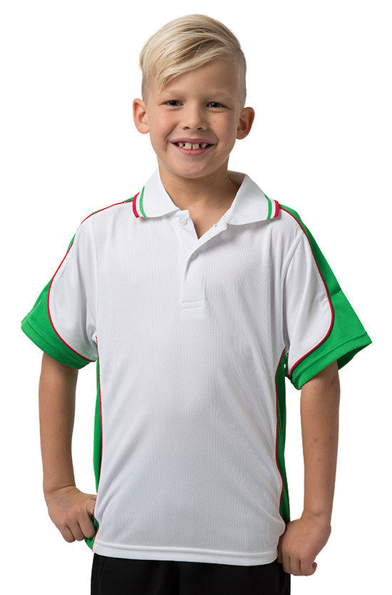 Be Seen Kids Polo Shirt With Striped Collar - BSP16K