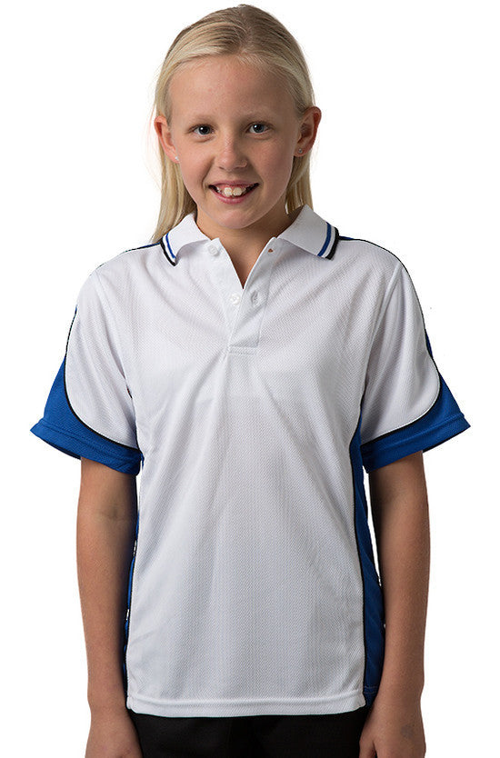 Be Seen Kids Polo Shirt With Striped Collar - BSP16K