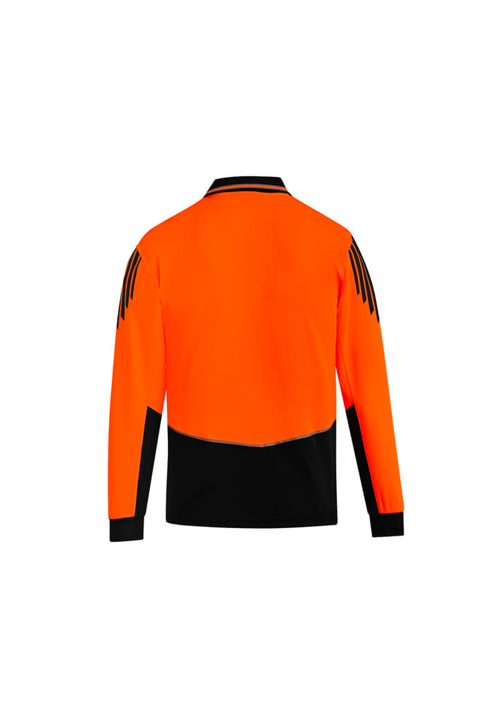 Syzmik Mens Hi Vis Flux L/S Polo - ZH310