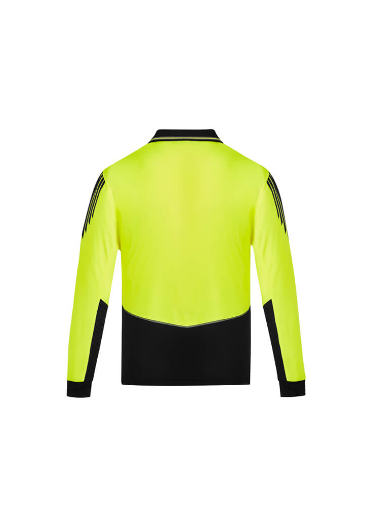 Syzmik Mens Hi Vis Flux L/S Polo - ZH310