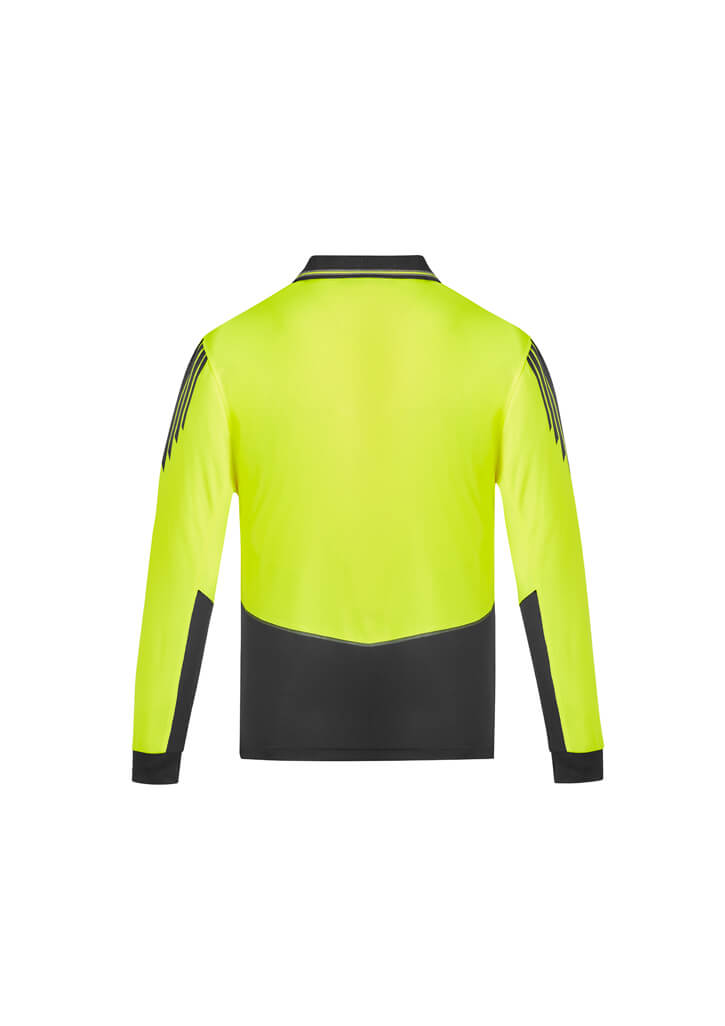 Syzmik Mens Hi Vis Flux L/S Polo - ZH310