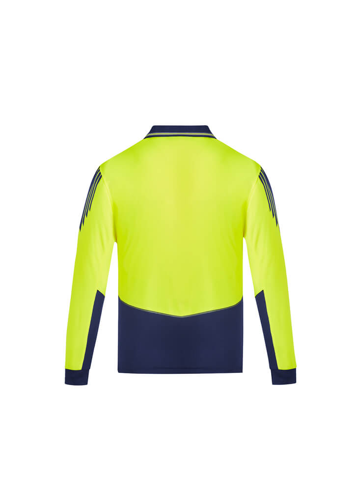 Syzmik Mens Hi Vis Flux L/S Polo - ZH310